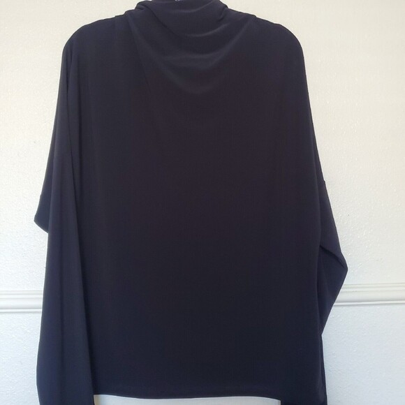 Anne Klein Tunic Top Blouse Lagenlook Asymmetric Stretchy Artsy Women's Size XL - Picture 9 of 16